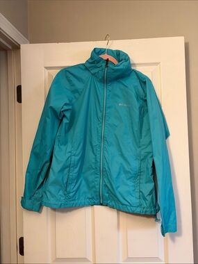 Columbia Women's Teal Full-Zip Packable Jacket